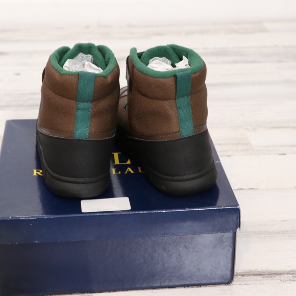 POLO RALPH LAUREN Boy's Barnes Boot Size 2 (Little Boy) Brown/Green NEW in Box - Picture 5 of 9
